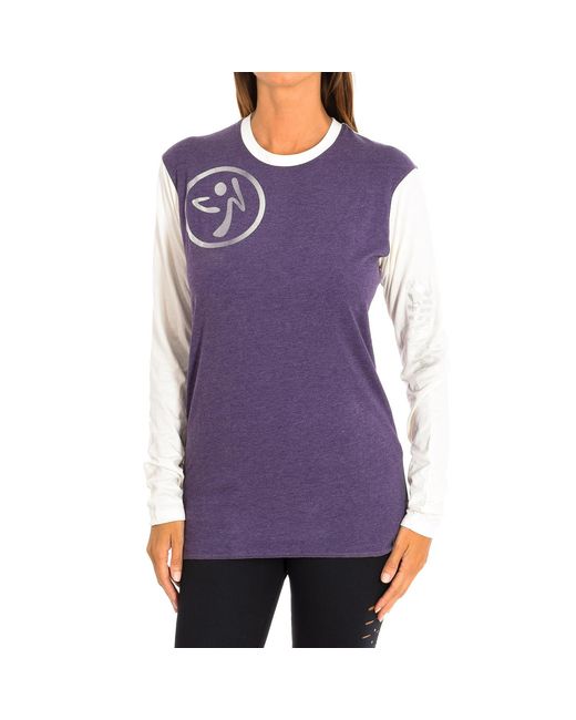 Zumba Purple Long Sleeve Sweatshirt Z2T00136