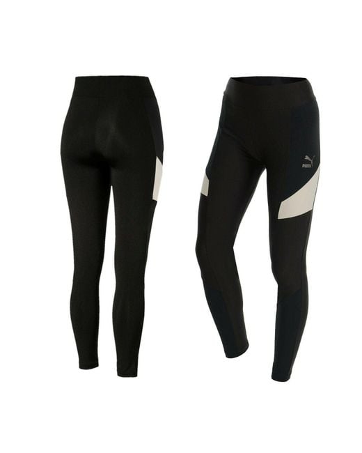 PUMA Black Retro Leggings Textile