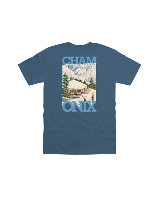 Park Fields Blue Pierce Archive Chamonix-Mont-Blanc Graphic T-Shirt Denim