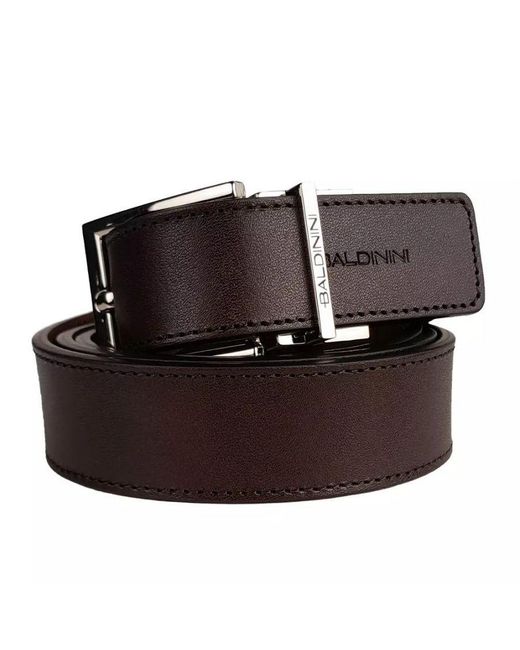 Baldinini Brown Leather Di Calfskin Belt for men