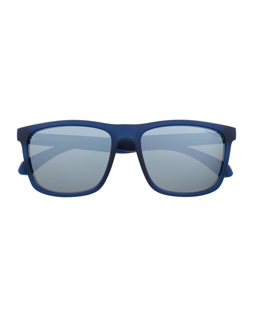 Superdry Blue Rectangle Frosted Dark Mirror Sds-5015 for men