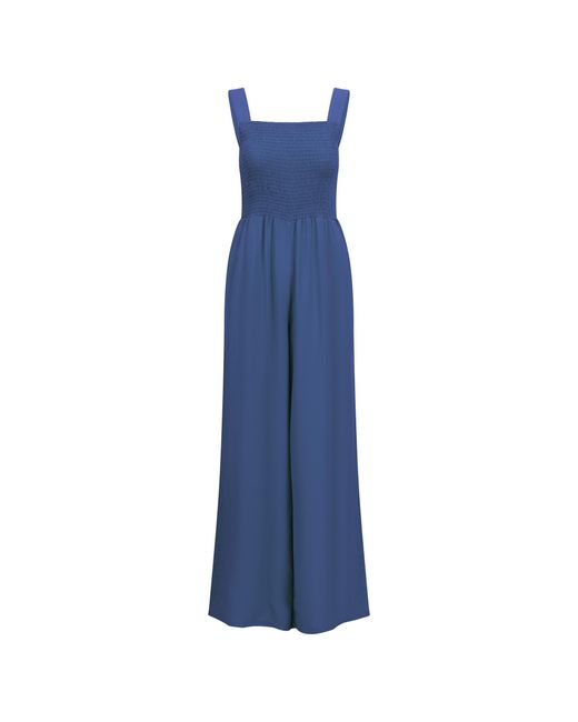Trespass Blue Ladies Cove Full Length Sleeveless Casual Jumpsuit (Coastal) Viscose