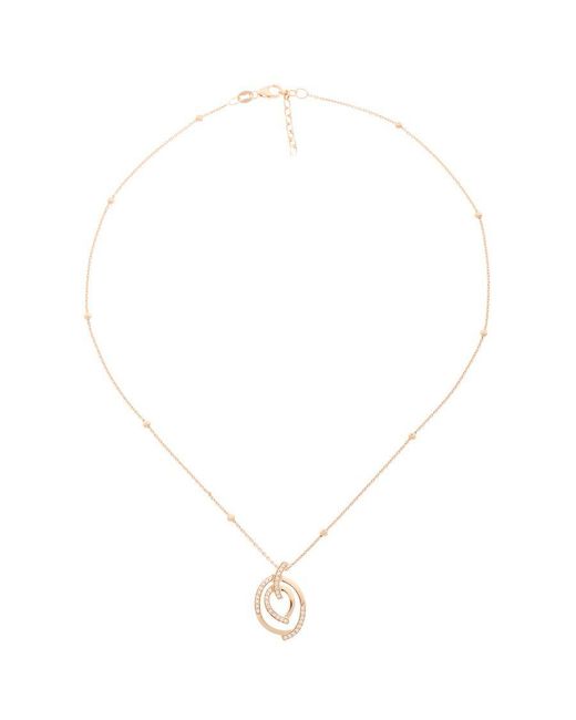 Orphelia Metallic 'Celine' 925 Sterling Set: Chain-Pendant + Earrings