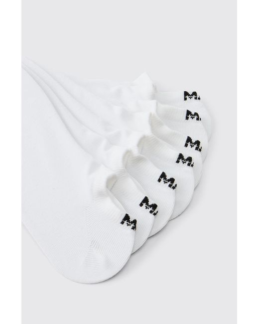 BoohooMAN Blue 7 Pack Dash Trainer Socks for men