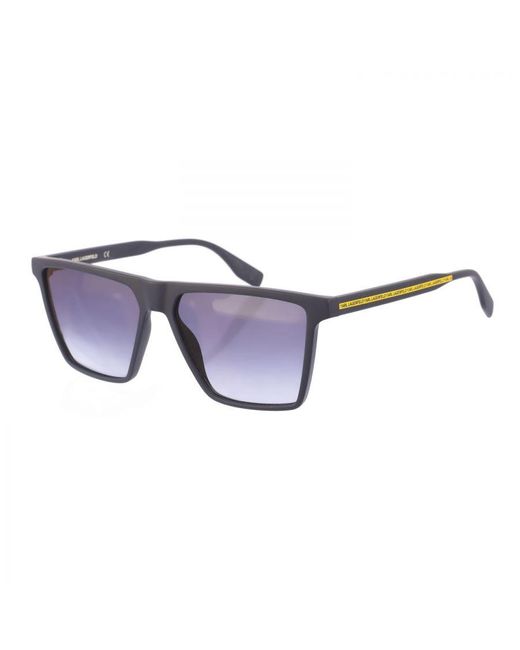 Karl Lagerfeld Blue Kl6060S Rectangular Shaped Acetate Sunglasses for men