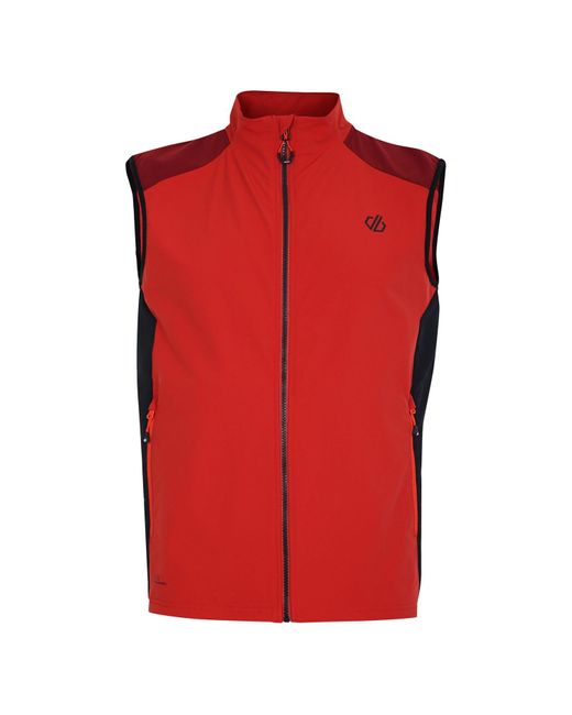Dare 2b Lattitudinal Ii Shell Gilet Met Volledige Ritssluiting In Rood in het Red voor heren