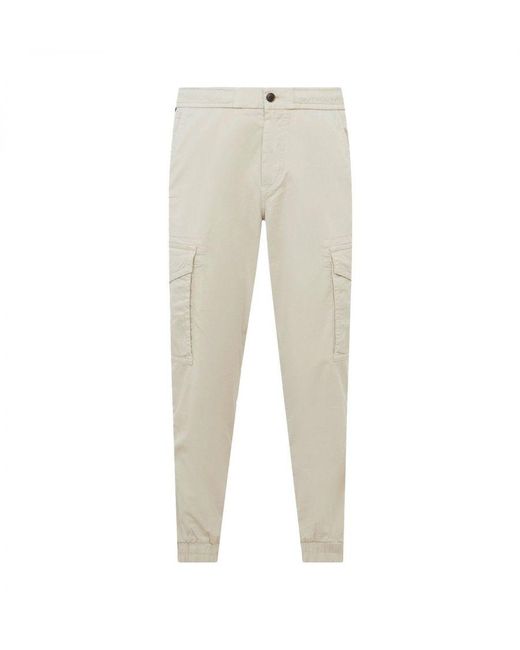 Boss Natural Seiland Stretch Cotton Relaxed Fit Cargo Trousers for men