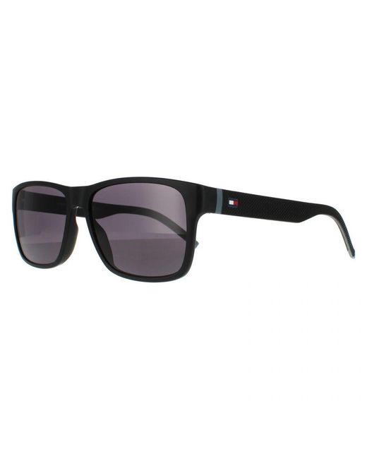 Tommy Hilfiger Brown Rectangle Matte Sunglasses for men