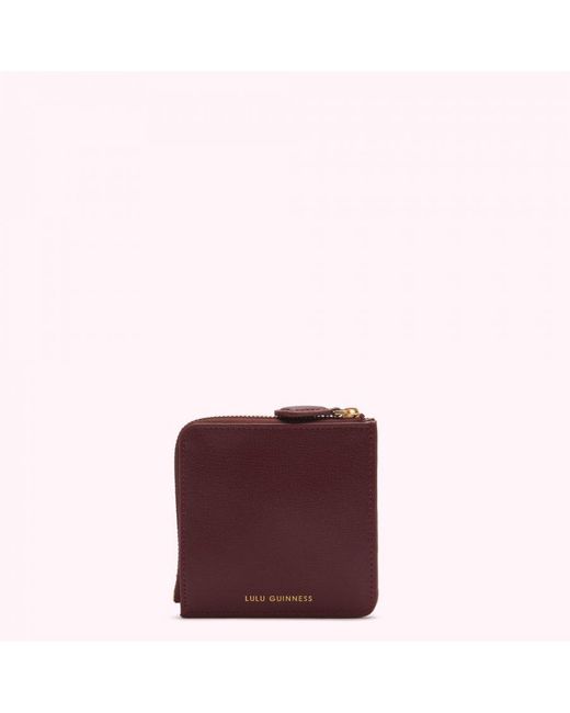 Lulu Guinness Pink Rosewood Bloody Mary Coin Purse