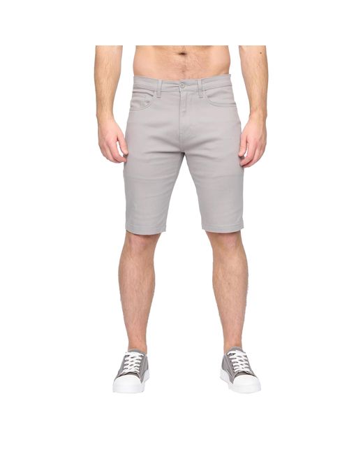 Duck and Cover Gray Franztown Shorts for men