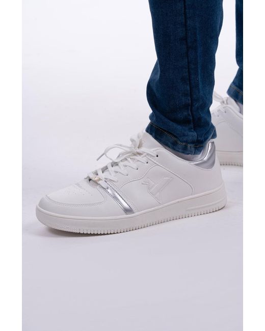 D Rock Blue Trainers Lace Up Sneakers for men