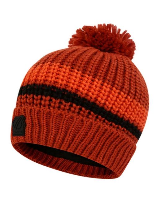 Dare 2b Red Thinker Ii Knitted Bobble Beanie Hat for men