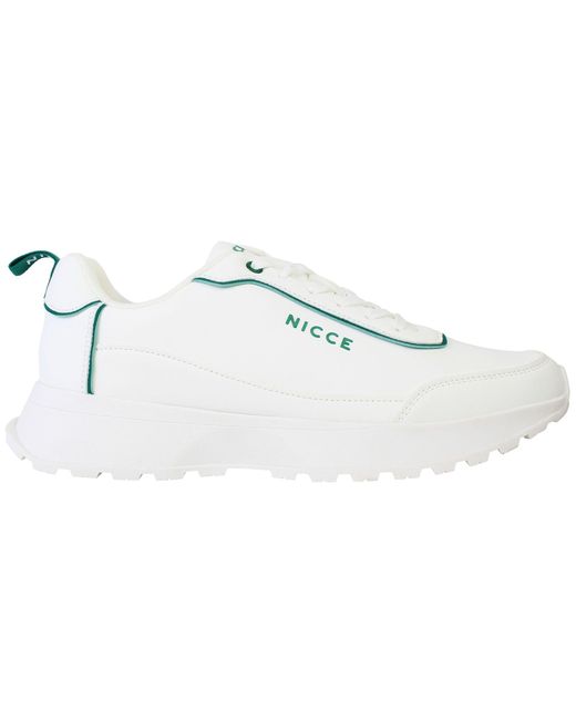 Nicce London White Vanto Trainers for men