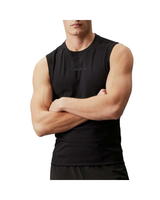 Calvin Klein Black Gym Tank Top for men