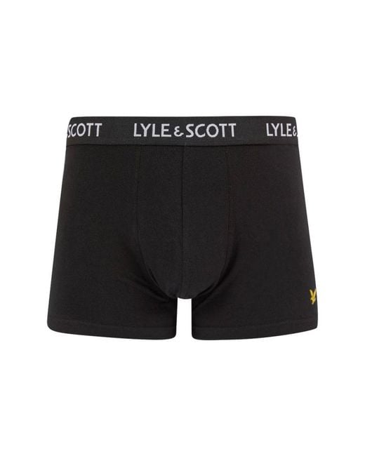 Lyle & Scott White 5 Pack Trunks for men
