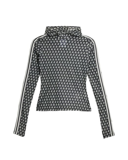 Adidas Originals Black By Avavav Mesh Allover Print Top