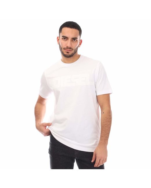 DIESEL White T-Just 12-5 T-Shirt for men