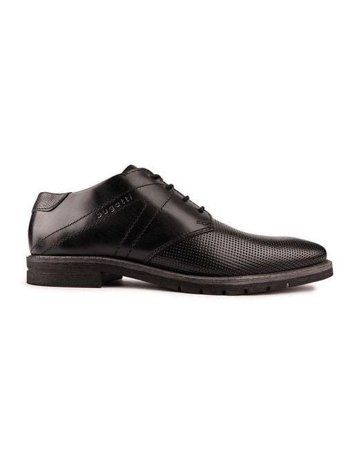 Bugatti Black Comfort Wide Shoes for men