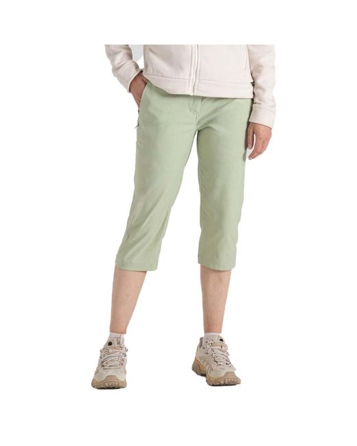 Craghoppers Green Kiwi Pro Crop Smartdry Walking Trousers