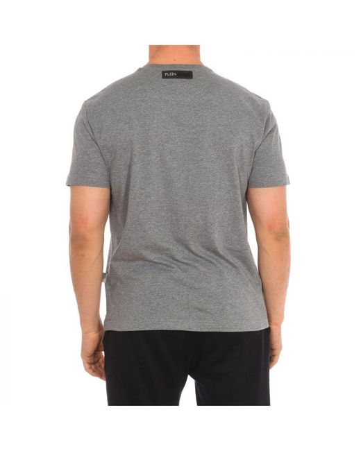Philipp Plein Tips402 T-shirt Met Korte Mouwen in het Gray voor heren