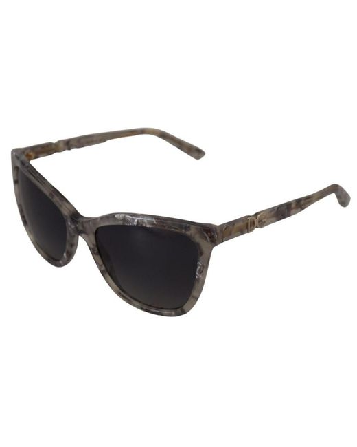 Dolce & Gabbana Black Gorgeous Acetate Cat Eye Sunglasses With Lens