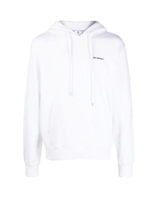 Off-White c/o Virgil Abloh White Diag Wave Outline Hoodie for men