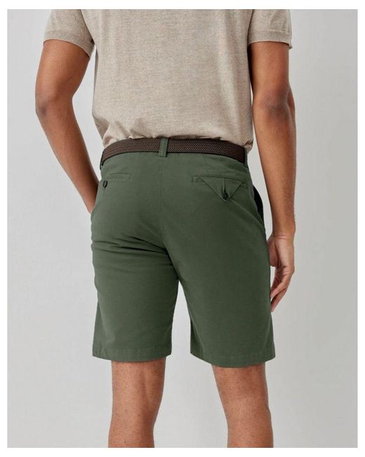Oliver Sweeney Green Frades Italian Cotton Chino Shorts for men