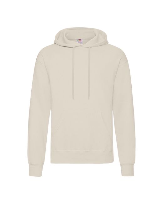 Fruit Of The Loom White Hooded Sweatshirt Hoodie for men