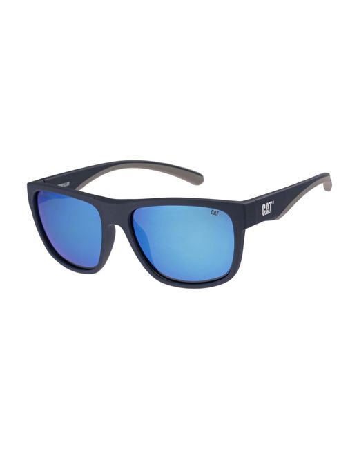 Caterpillar Blue Square Matte Mirror Polarized Cts-8032 for men