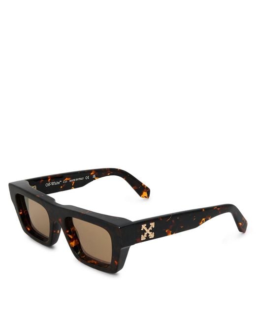 Off-White c/o Virgil Abloh Black Accessories Off Oregon Square Sunglasses for men
