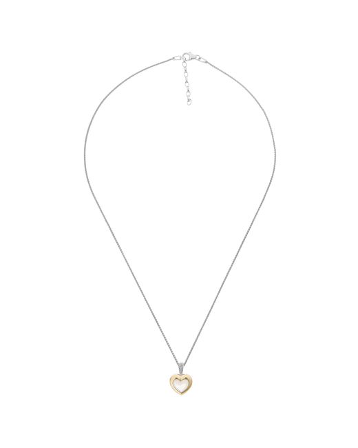 Orphelia Metallic 'Debby' 925 Sterling Chain With Pendant