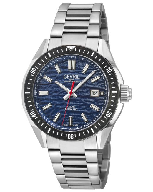 Gevril Gray Ascari Automatic Watch Ss Case, Top Ring for men