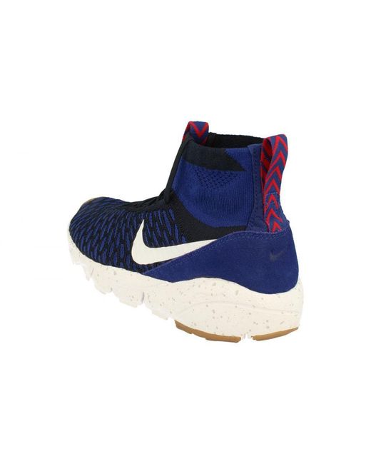 Nike Blue Air Footscape Magista Flyknit S Trainers 816560 Sneakers Shoes for men