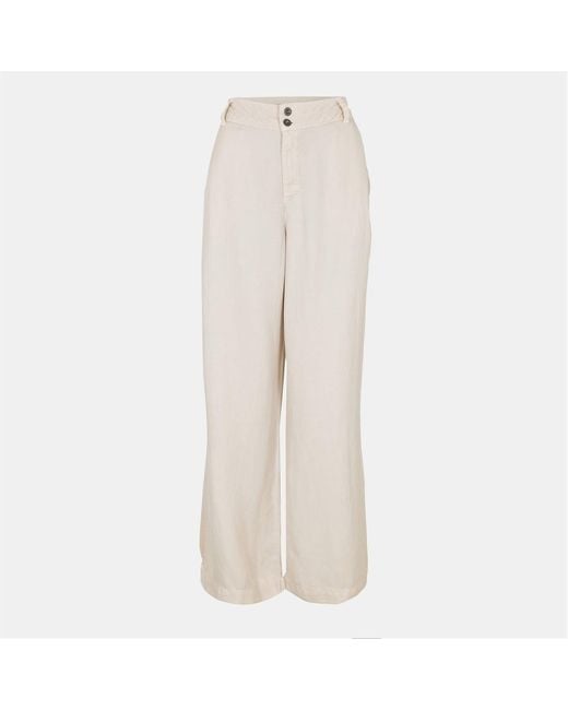 Bella Dahl Natural Easy Solid Patterned Wide Leg Joggers