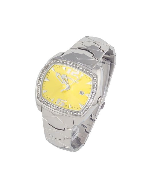 Chronotech Metallic Silver Steel Watch