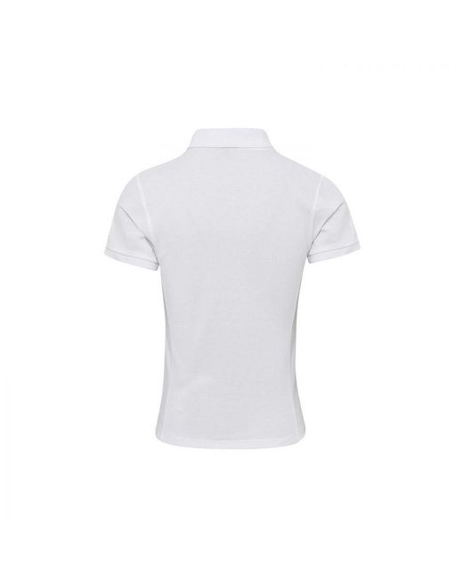 PREMIER White Ladies Coolchecker Plus Polo Shirt