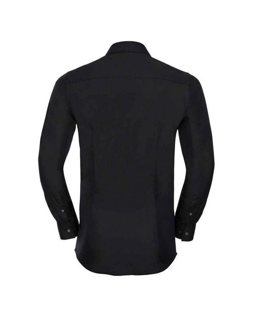 Russell Black Collection Ultimate Stretch Long-Sleeved Formal Shirt for men