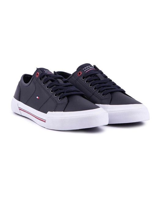Tommy Hilfiger Blue Core Corporate Vulc Trainers for men