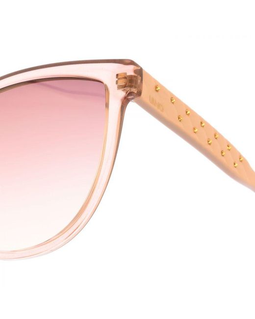 Liu Jo Pink Acetate Sunglasses With Oval Shape Lj741S