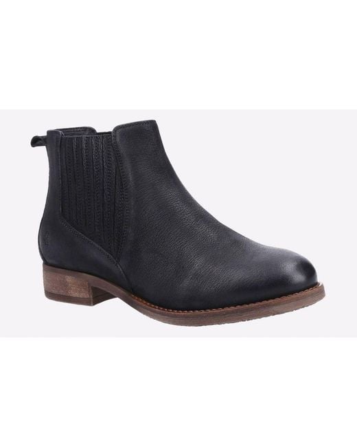 Hush Puppies Black Edith Leather