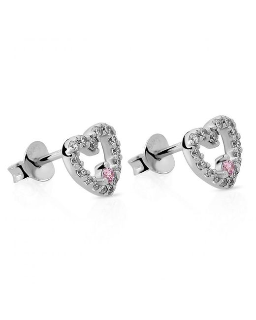 Orphelia Metallic 'Marise' 925 Sterling Stud Earrings