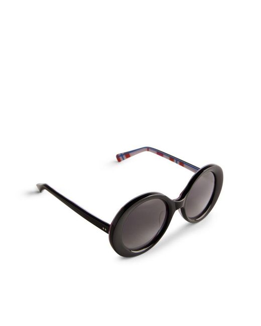 Ted Baker Black Sixties 1960'S Round Frame Sunglasses