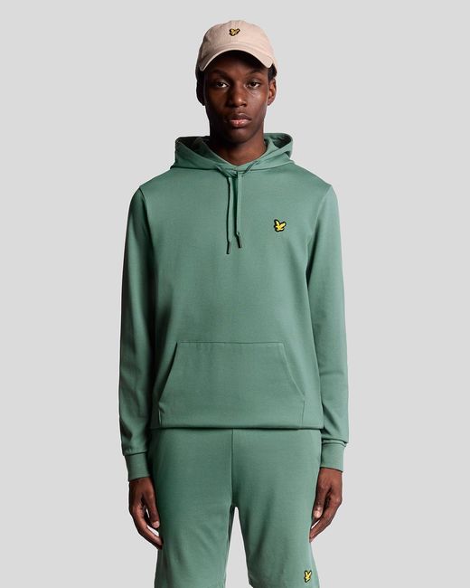 Lyle & Scott Green Sports Lightweight Hoodie for men
