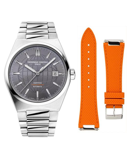 Frederique Constant Metallic Frédérique Highlife Cosc Watch Fc-303Go3Nh6B Stainless Steel for men