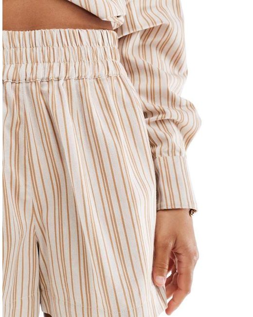 ASOS Natural A-Line Pull On Short Co-Ord