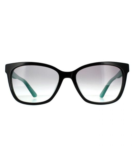 Calvin Klein Black Rectangle Gradient Sunglasses