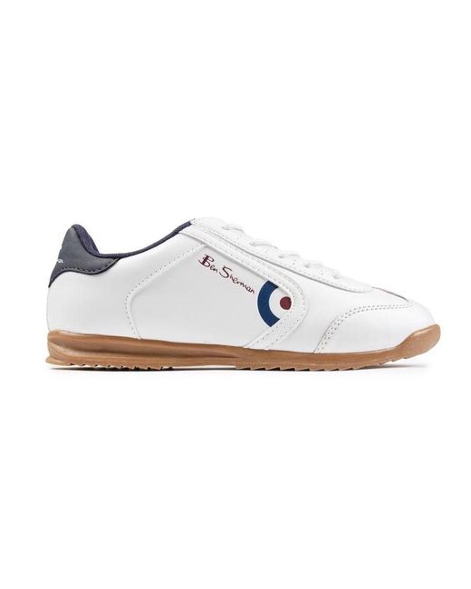 Ben Sherman Boys Target Trainers in White for Men Lyst UK