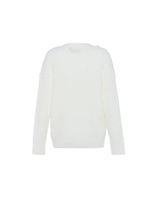 faina Jumper Wolwit in het White