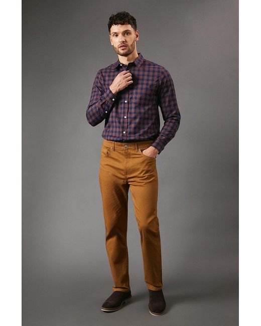 MAINE Gray Stretch Twill Straight Leg Jean for men