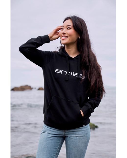 Mountain Warehouse Blue 'Maya' Hoodie With Front Pocket Breathable Cosy Pullover Cotton